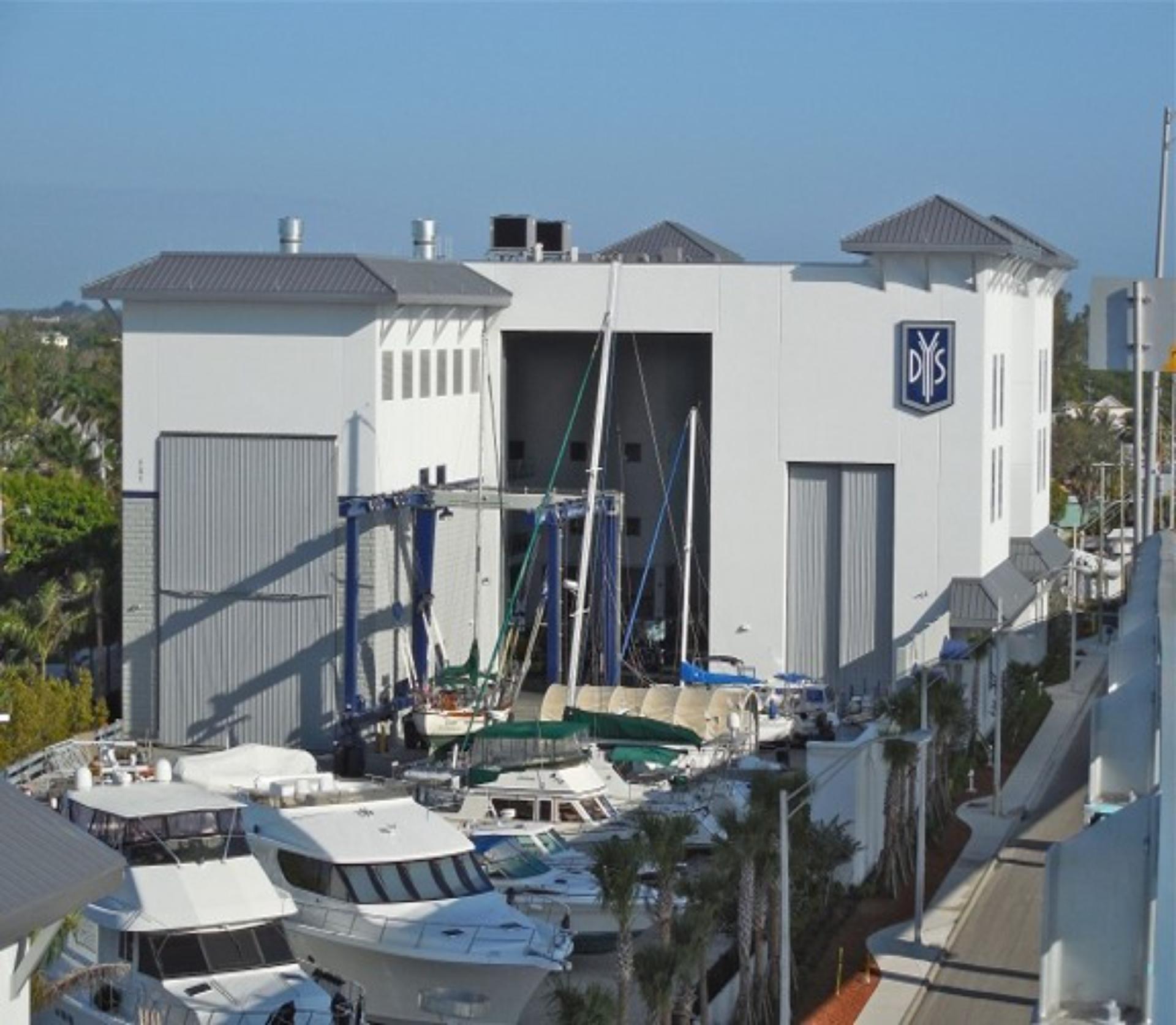 Diversified Yacht exterior with boats
