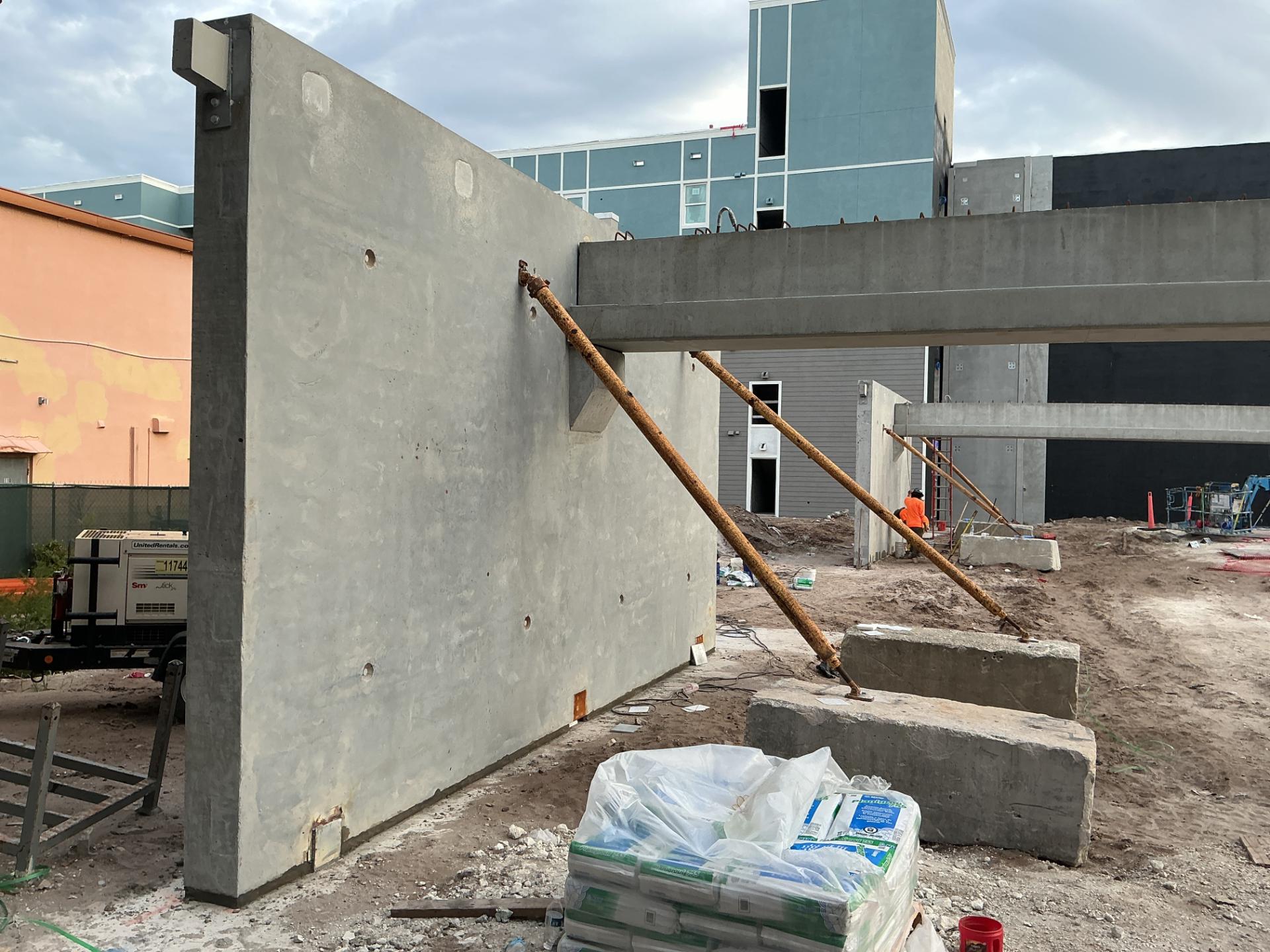 Garage precast set in place June 2 2026